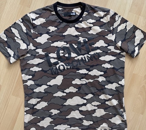 LOVE MOSCHINO Herren T-Shirt Camouflage Comic NEUWERTIG !! Gr. XL TOP !! - Bild 4 von 5