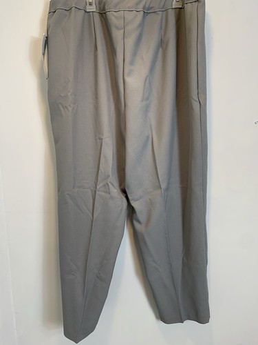Bend Over Pants Size 26W (4X) GreyElastic Waist Dress/Career Pull On - Picture 4 of 8