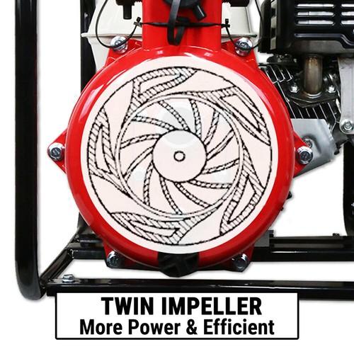 2" Petrol High Pressure Water Pump GX200 HONDA Engine Fighting Twin Impeller - Picture 3 of 10