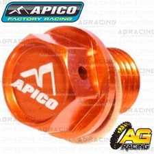 Apico Orange Magnetic Sump Drain Bolt Plug M12x12mmx1.5 For KTM SXS 125 2003