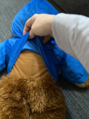 Nascar Casey Mears 07 Plush 19" Bear Blue Jacket with Hood Toy Factory - Picture 6 of 9