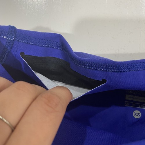 Nike Legendary Tight Waterglass Capri Leggings Sz XS Purple Athletic Gym - Picture 5 of 10