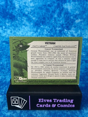 Vietnam Fact Cards SINGLE Non-Sport Trading card by Dart FlipCards 1988 - Picture 60 of 128