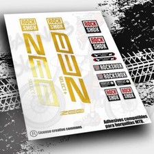 Klebstoffe AUFKLEBER kompatibel für ROCK SHOX ZEB SELECT+ Gabelaufkleber PB33