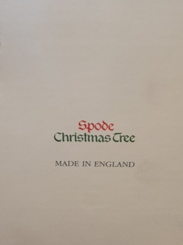 New Spode Christmas Tree Plate Santa On Top In Box Table Vintage 1997 Collector - Picture 4 of 4