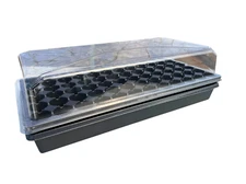 72 count seed starting tray with clear dome.
