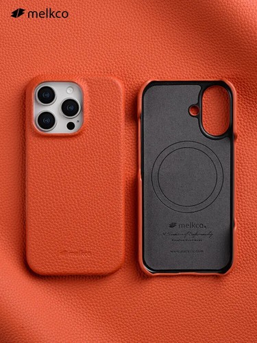 Melkco Fr iPhone 16 Pro Max Plus Magsafe Case Premium Genuine Leather Hard Cover - Picture 15 of 32