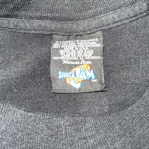 Vintage 1996 Space Jam t shirt large graphic single stitch Freeze xl read!! - Picture 10 of 11