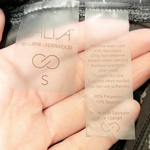 Calia by Carrie Underwood Black Floral Print Ankle Leggings Women's Size Small - Picture 5 of 5