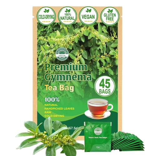 Bolsas de té Gymnema para diabéticos - SECAS EN FRÍO para máxima frescura y nutrientes R - Imagen 11 de 12