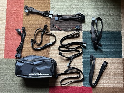 Modular Power Supply Cables Lot FireStorm PC Power and Cooling with case