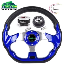 13" BLUE Steering Wheel Quick Release Hub Adapter 170H For Dodge Chevrolet GM