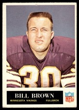 1965 Philadelphia VgEx Bill Brown Minnesota Vikings #102