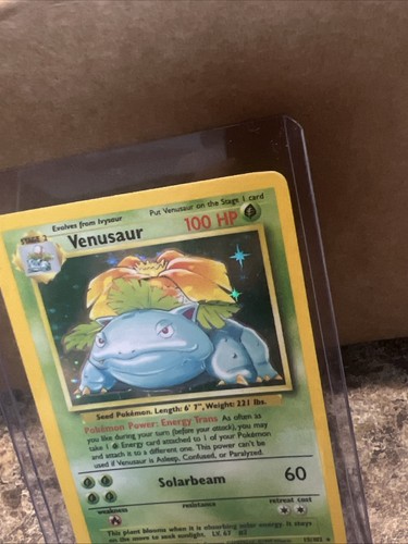RARE 1999 Venusaur 15/102 Base Set Holo NEAR MINT - Bild 2 von 10