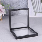 Klare Displayrahmen Set Floating Holder Schmuck Staubdichte Box für Halskette