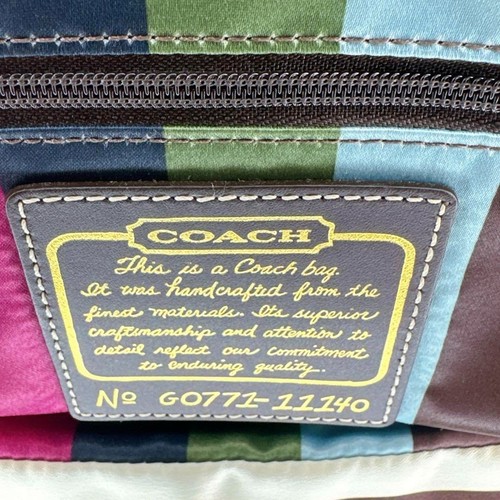 Coach Legacy 65th 11140 Schultertasche Signature Beige Schwarz Canvas Y2K Japan - Bild 9 von 9