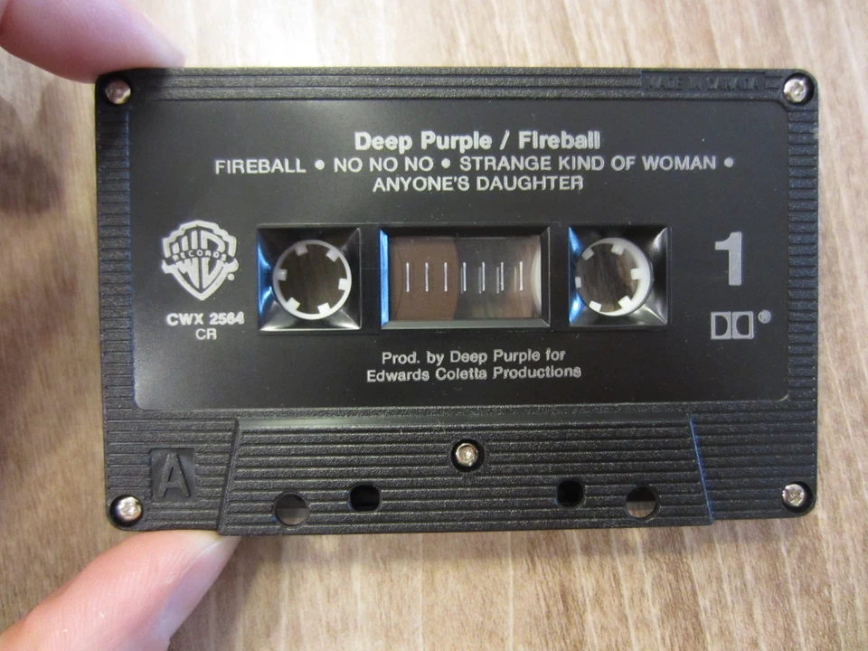 DEEP PURPLE '71 album canadian WB cassette FIREBALL tested TAPE EX - Image 2 of 4