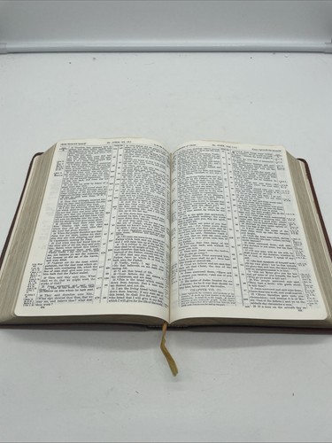 Heilige Bibel Neu Analytische Studienausgabe KJV Wasserbüffelleder 1970 EUC - Bild 12 von 14