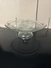 Anchor Hocking Cake Plate - Savannah Pattern 12" Wide x 4" High Vintage