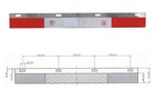 24" x 3" Aluminum Mud Flap Hanger Top Plates Reflector Truck 2PCS ~