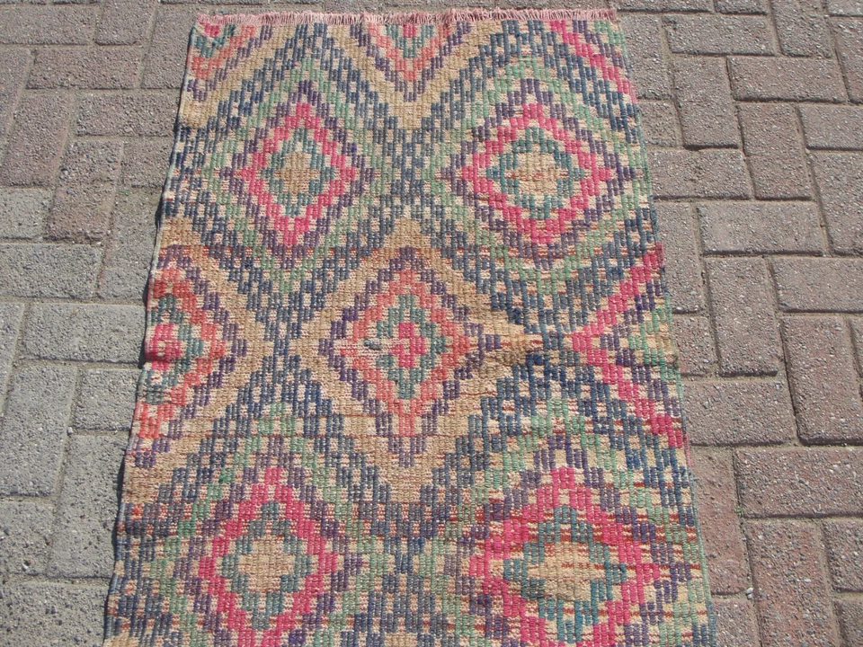 3x5 Small Handmade Kilim Area Rugs - Rug for Living room - Image 3 of 4