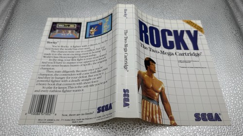 Rocky Sega Master System Rare U.S Variant W/Manual Retro 1987 #1256 - Picture 12 of 13