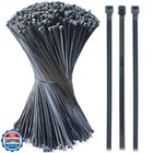 Zip Ties 14 inch (1500 Pack), Black Cable Zip Ties 50 lbs Tensile Strength Ny