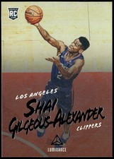 2018-19 Panini Chronicles #162 Shai Gilgeous-Alexander Luminance Rookie E1
