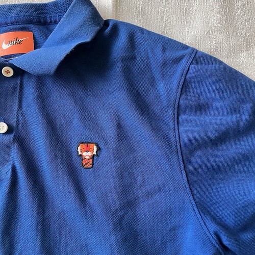 Nike Tiger Woods Frank Masters Polo CJ0880 438 Blue Sz M - Picture 2 of 5