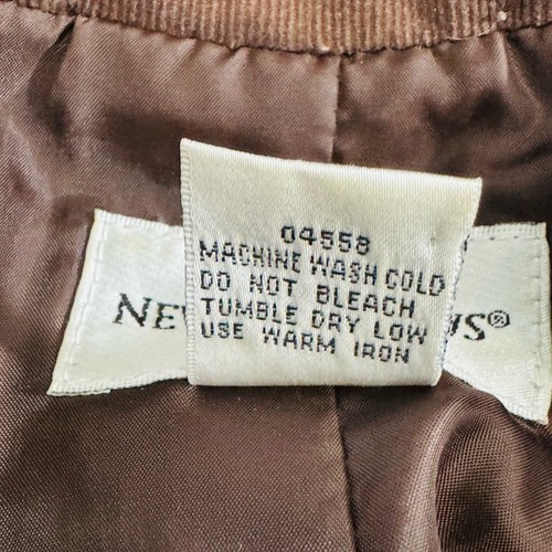 Vintage Brown Tiered Baby Corduroy Shirt Dress Womens Size 12 Newport News EUC - Picture 13 of 15