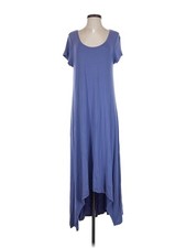 H By Halston Women Blue Casual Dress S
