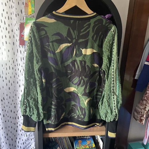 Anthropologie Contrast Eyelet Pullover Size XS - Picture 5 of 6