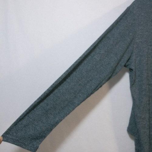 ASTR the Label blaues Langarmshirt mit seitlichem Binden gerippt Größe L - Bild 7 von 10