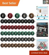 Professional 50-Piece Abrasive Buffing Wheel Set - 1 Inch Rotary Tools Accessory