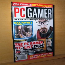 PC Gamer Magazine Holiday 2003 Gift Guide 2004 Max Payne 2 Half-Life 2 NO LABEL