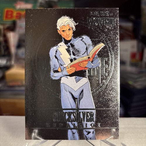 2023 Marvel Fleer Ultra Wolverine Quicksilver Silver Medallion ⭐️ MINT - Picture 1 of 2
