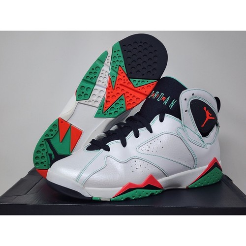 Air Jordan 7 Retro GS VERDE 705417-138 Größe 9,5y GETRAGEN - Bild 1 von 6