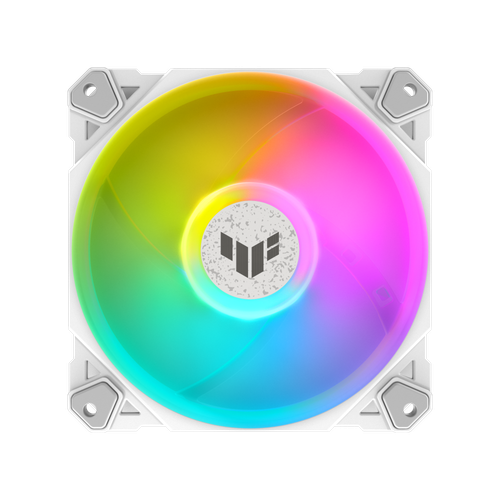 TUF Gaming TF120 ARGB-Gehäuselüfter White Edition - Single Pack (1 Stück, weiß) - 第 2/8 張圖片