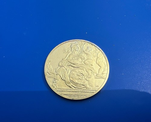 Set of 6 Gold Raphael C.1502-1503 Electroplated On Silver Saint Coins - Picture 10 of 15
