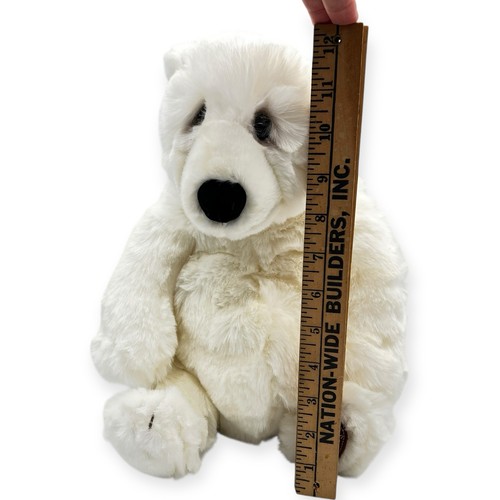 Lou Rankin Fairbanks Jr White Polar Bear Plush Stuffed Animal Toy SOFT realistic - Picture 9 of 11