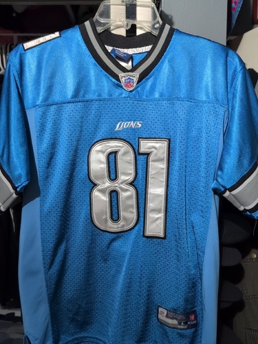 Calvin Johnson #81 Detroit Lions Megatron Reebok Jersey Stitched Youth L 14-16 - Picture 7 of 7