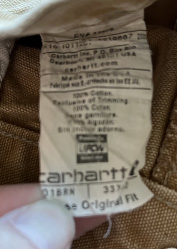 Carhartt Measrd 30/29Canvas Pants B01 BRN Dbl Knee Loose Original Fit - 第 5/12 張圖片