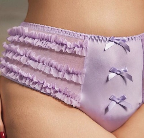 Damen CD TV Sexy Flieder Slips Silky Feel Panty Slip Größe 2XL 18/20 - Bild 4 von 4