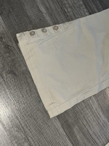 Vintage Y2K Ever Girl Embroidered Khaki Pants Baggy Bottom Girls Size 12 Belted - Picture 6 of 15