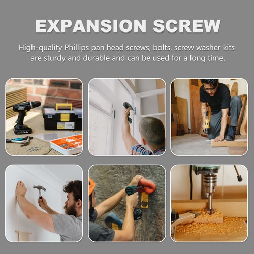 4 Pcs Expansion Screw Fixing Accessories Toilet Seat Replacement Kit Hardware - Bild 6 von 12