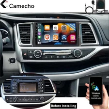 64GB CarPlay Android 15 For Toyota Highlander 2014-2019 Car Radio Stereo GPS Cam
