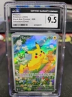 Pikachu SVP088, Adventure Chest Promo 2024 Black Star, Pokemon TCG CGC 9.5