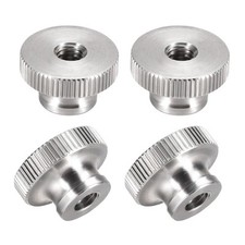 4Pcs Knurled Thumb Nuts M6x12mm 304 Stainless Steel Round Knobs