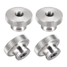4Pcs Knurled Thumb Nuts M6x12mm 304 Stainless Steel Round Knobs