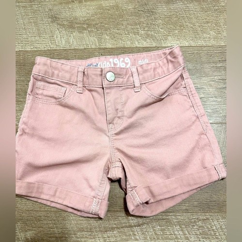 Gap Girl's Pink Blush Denim Shorts, Size 8